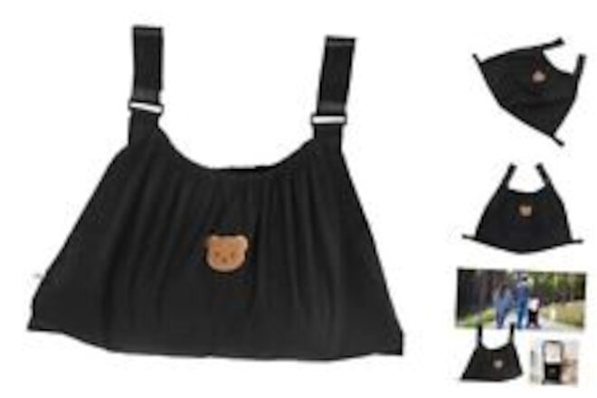 Stroller Bag, Bear Pattern Waterproof Nylon Tarpaulin Stroller Bag for Black