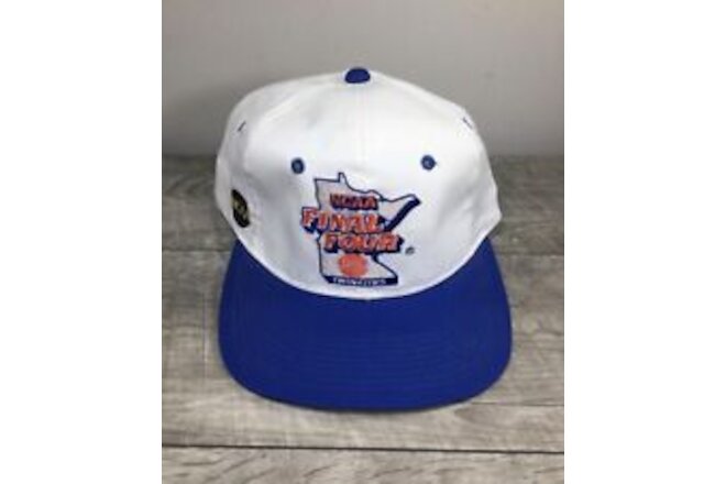 Sports Specialties Twill NCAA Final Four Logo White Snapback Hat Cap 90s Vintage