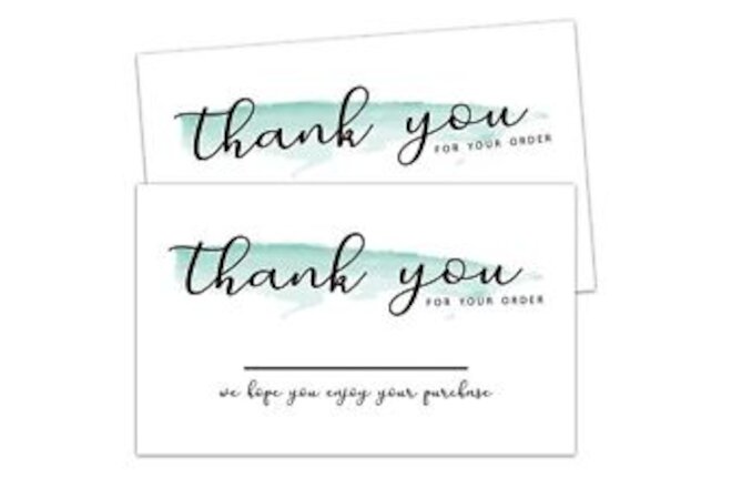 50 Thank You for Order Cards, Thank You For Supporting My Small Business Card...