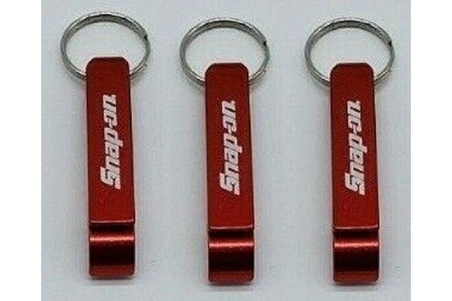 3 Snap-on Tools Bottle Opener Keychain RED Bottle Openers *NEW* Snap-On Tools