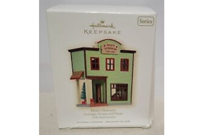 Hallmark Keepsake Nostalgic Houses and Shops "Don's Nursery" Ornament - NEW