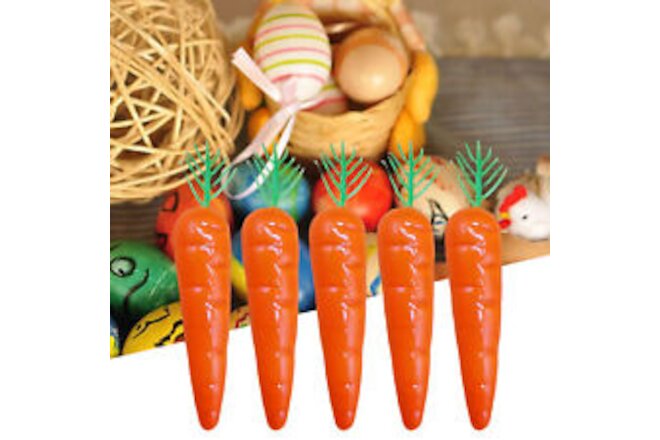 20pcs/set Easter Simulation Carrot Soft-touching Handcrafted Cute Dollhouse