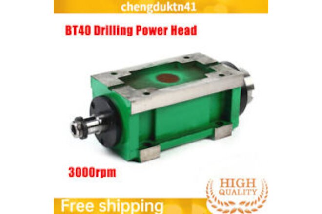 BT40 Spindle Unit Power Milling Head 3000rpm CNC Drilling Power Waterproof Unit