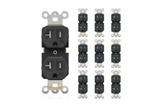 Duplex Receptacle Electrical Outlet 20A, Residential Grade Standard Wall Outl...