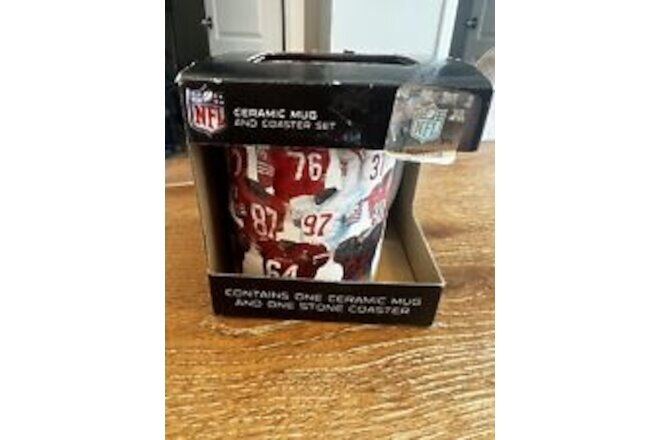 Open Box San Francisco 49er’s NFL Coffee Mug / Cup & Coaster Set Football