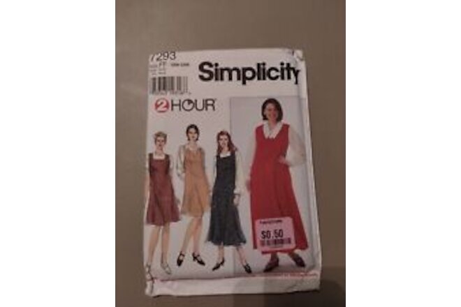Simplicity Sewing Pattern 7293  Size 18W-20W-22W-24W  🧵UC FF   🪡Jumper