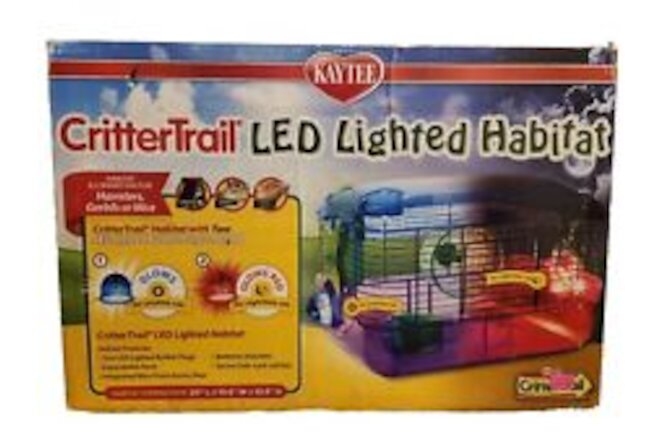 Kaytee Crittertrail LED Lighted Habitat New In Opened Box