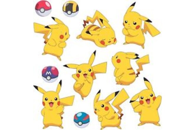 RoomMates RMK3596SCS Pokemon Pikachu Peel and Stick Wall Decals