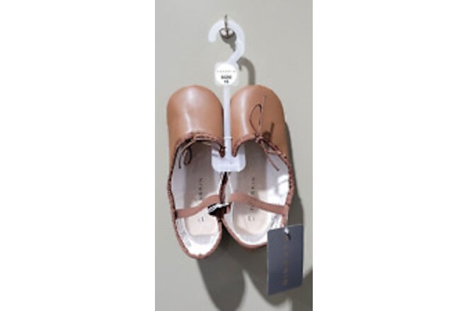 Freestyle by Danskin Little Girls' Size 13 Dark Brown Caramel Ballet Dance Shoes