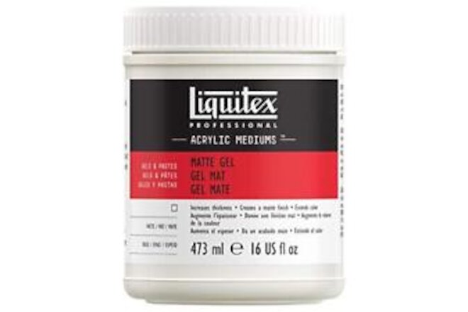 Liquitex Professional Matte Gel Medium, 473ml (16-oz)