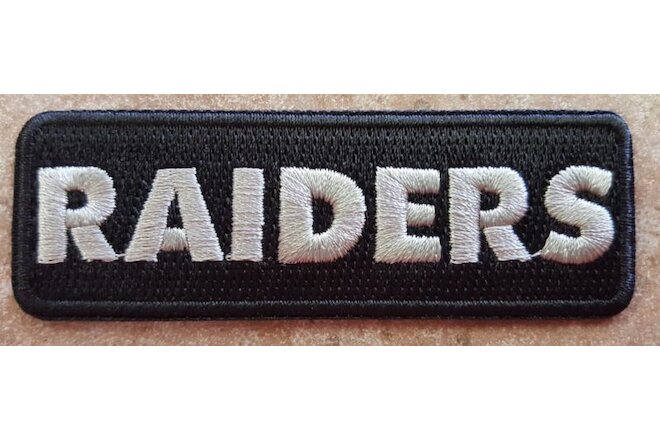 2 PACK Las Vegas / Oakland Raiders Patch (US MADE) 3"X1" Iron On/ Sew Embroidery
