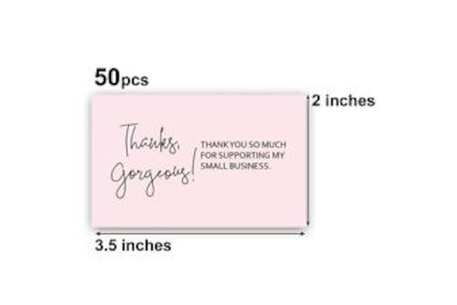 50 Thank You for Supporting My Small Business Cards, Appreciation Note Cards,...
