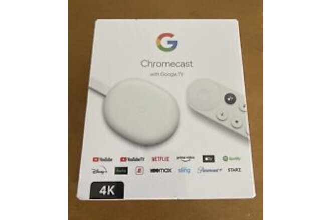 Google Chromecast with Google TV 4K - Snow GA01919-US