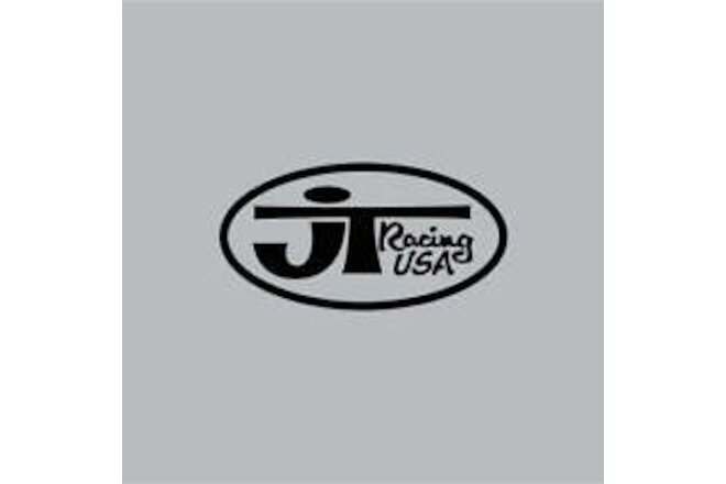 JT Racing - OVAL - Black & Clear decal