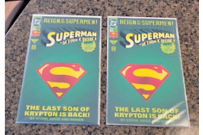 Adventures of Superman 687 June 1993  DC Comic Book Lot of 2 Mint Poster