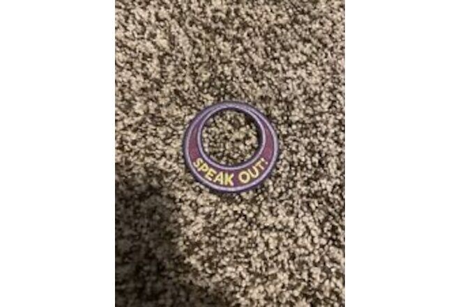 Speak Out Girl Scout Patch