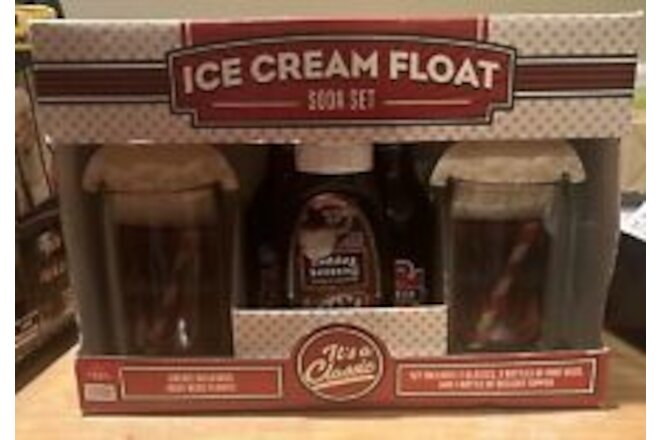 NIB A&W Root Beer Ice Cream Float Soda 5-Piece Gift Set