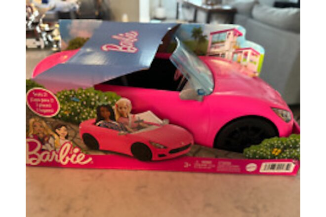 Mattel Barbie Convertible Push Car - Pink/Black (DVX59)