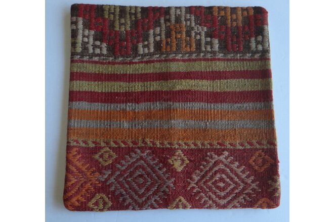 Vintage Turkish Kilim pillow cover (#105)