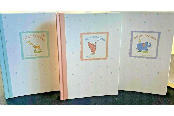 Carter's John Lennon REAL LOVE Baby Photo Albums Set of 3 for Years 1, 2, and 3