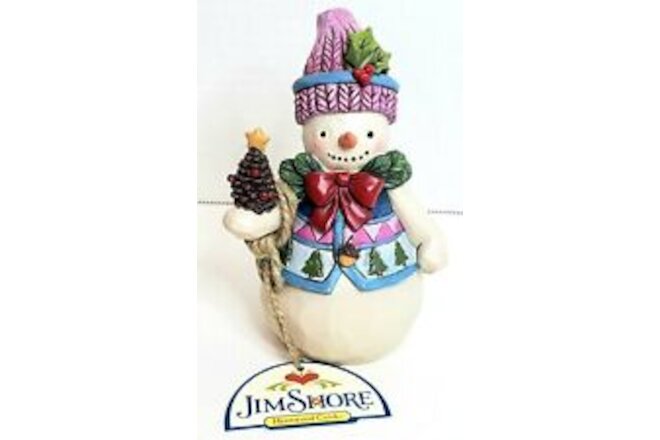 Jim Shore Snowman 2013 ‘Pinecones And Holly’ Pint Sized  4034376 Heartwood Creek
