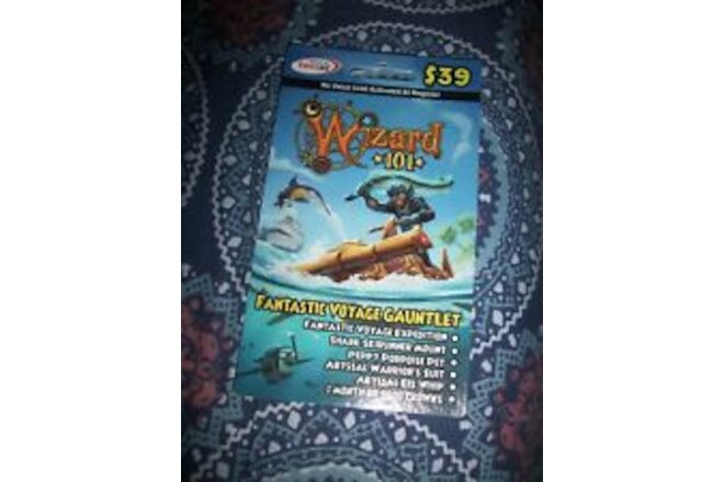 new Wizard 101 FANTASTIC VOYAGE Gauntlet BUNDLE Game Card Crowns Porpoise Pet +