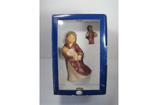 Goebel Angel Holding Doll Bordeaux Figurine With  Ornament New In Box