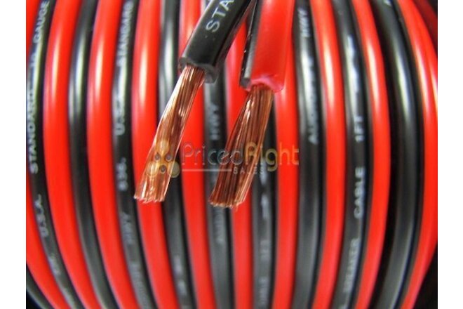 100 Ft 18 Gauge Black Red Speaker Cable Car Home Audio Zip Power Ground Wire