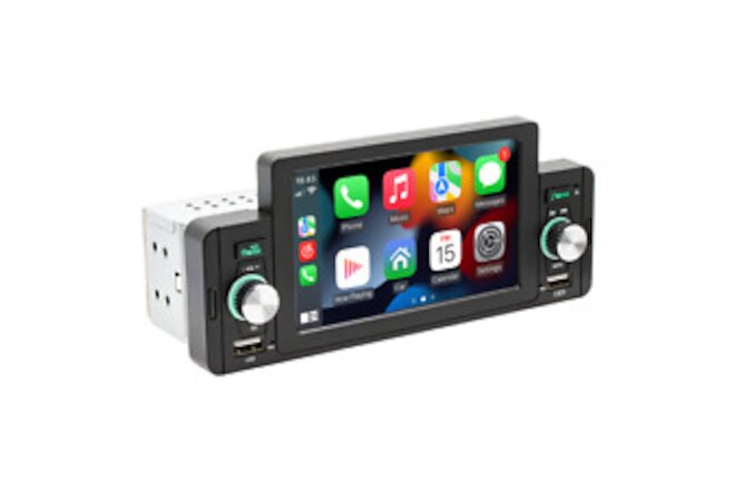 Car MP5 Player 1 Din Stereo Radio Bluetooth 5in USB FM Mirror Link Android Auto