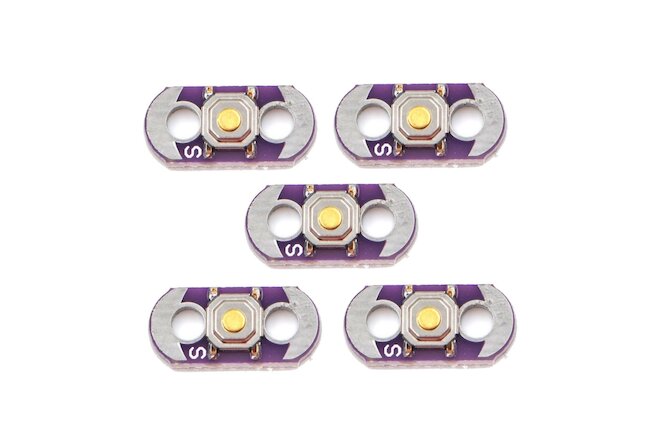 5 x LilyPad Sewabe Button Board module for Arduino top