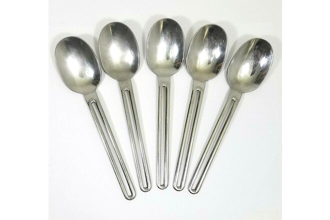 5 x The Cellar Table Spoons Dining Spoons Open Handle Made in Japan Stainless