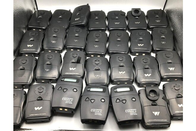 Williams Sound & CSI Conf Sys Pager Lot of 28 Personal Parts / Repair Free Ship