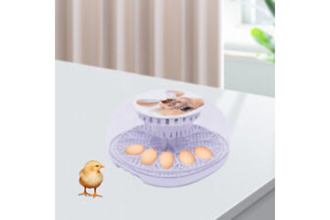 12-Grid Automatic Egg Incubator Poultry Chicken Duck Pigeon Hatcher 360° Turning