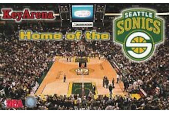 Old Team Issued Key Arena Postcard - Former Home of the NBA Seattle Supersonics