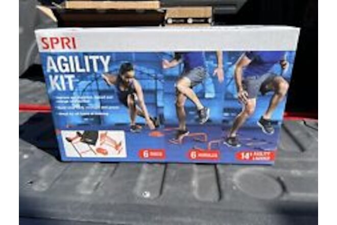 SPRI Speed & Agility Kit 6 Discs 6 Hurdles 14' Ladder New In Box NIB