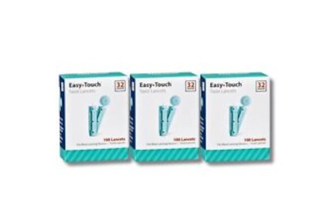 Easy Touch Lancets 32 Gauge 100ct/Box (3 Pack)