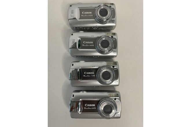 Canon* PowerShot A470 7.1MP 4 items Used and Untested for Parts or Repairs Only