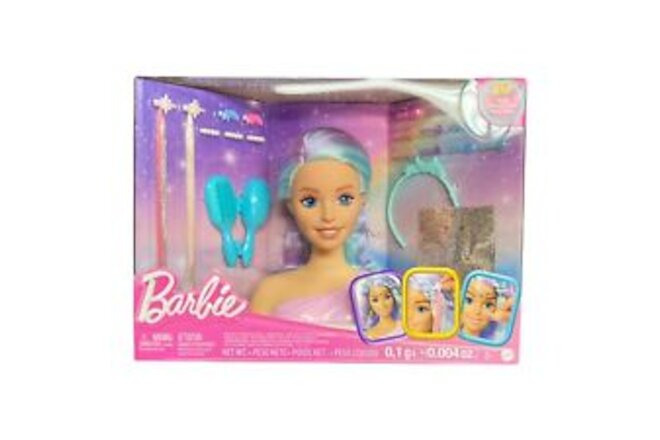 Barbie Doll Fairytale Styling Head, Pastel Fantasy Hair with 20 Accessories