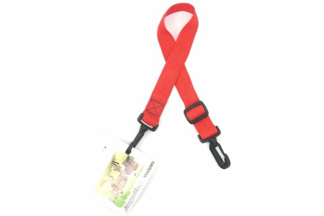 Lot of 5 GROOMA SnappaStrap Adjustable Nylon Utility Straps w/ Snaps, Red