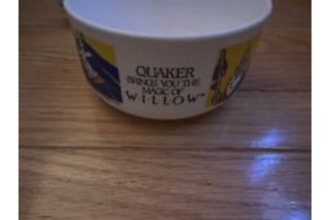 Vintage 1988 Willow the Movie Quaker Oats Cereal Bowl w/ Spoon Promo Disney