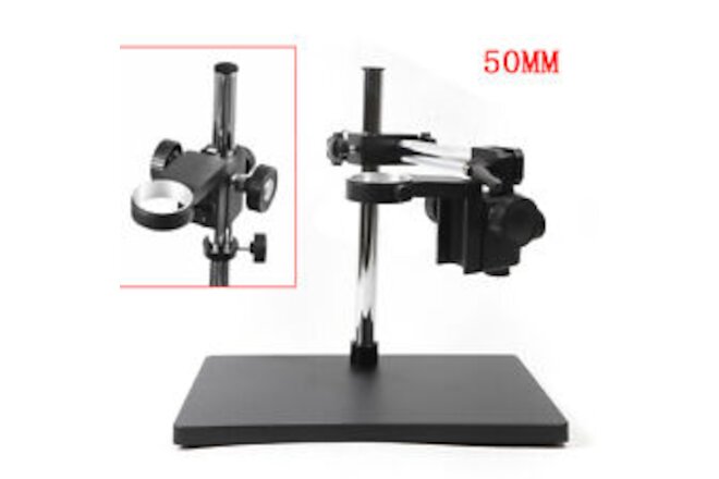 Digital Microscope Camera Dual Arm Set 50mm Table Stand Holder Lift Bracket Lab