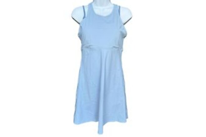 Halara Cloudful Air Two Piece Tennis Dusty Blue Built-in Bra Dress Size M