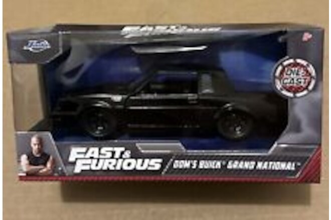 Jada Fast & Furious Dom's Buick Grand National Black 1:32 FF Die-Cast Car #24075