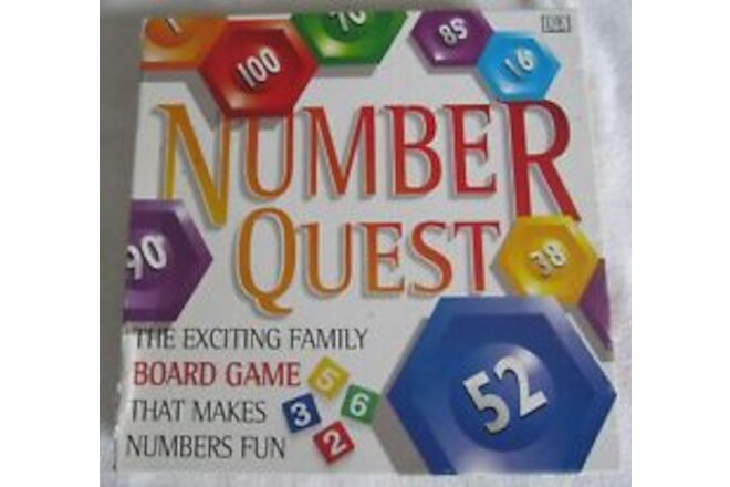 DK Dorling Kindersley NUMBER QUEST Math Board Game NEW