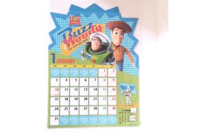 2005 Toy Story Calendar Wall VTG New Sealed Woody Buzz Disney Pixar Japan Poster