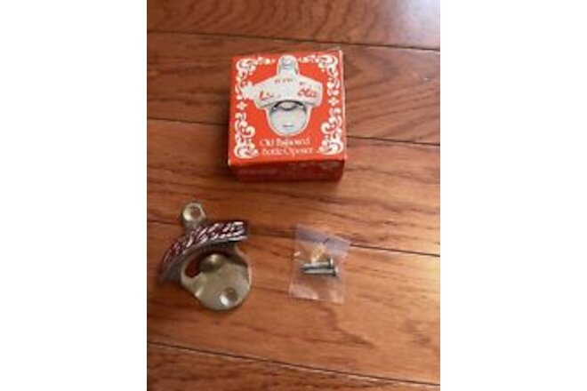 Coca Cola Old Fashioned Wall Mount Bottle Opener With Original Box And Screws