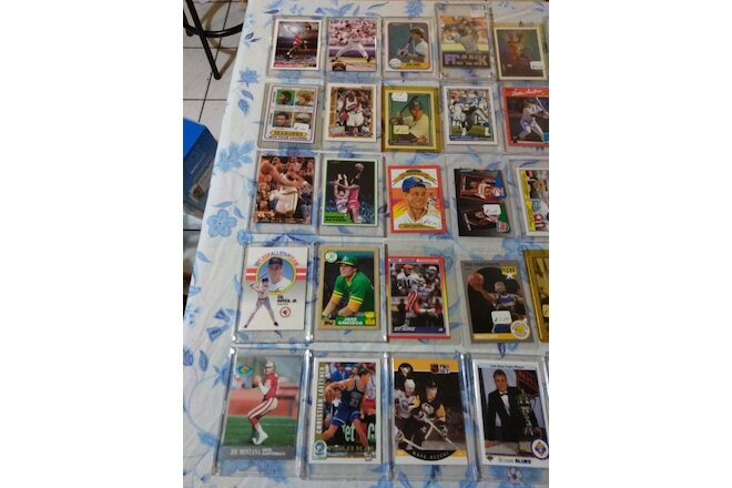 Lot of 73 Assorted Cards Baseball Football Basketball Hockey Jordan Griffey