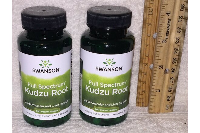 TWO Kudzu Root, from Swanson.  120 capsules (total), 500 mg each