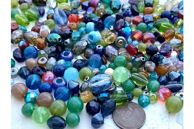 All Glass Quarter Pound Beads Mix