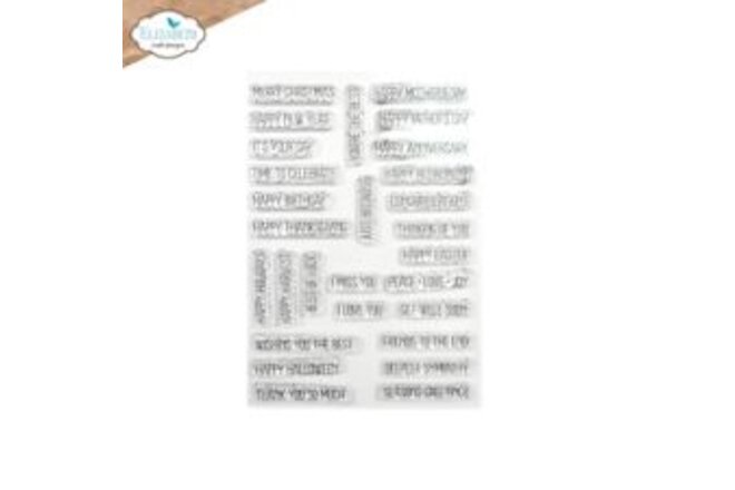Elizabeth Craft Clear Stamps-All Occasion Sentiments ECCS329